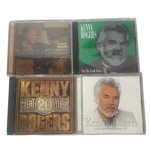 4 CD Kenny Rogers For Good Times, Great 20 Years, She Rides Wild Horses Lot of 4
